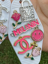 Load image into Gallery viewer, Melanin Blinged out keychain
