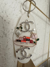 Load image into Gallery viewer, Blinged out Chanel keychain
