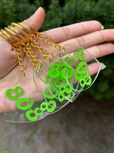 Load image into Gallery viewer, Custom Acrylic keychain-heart shape
