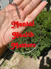 Load image into Gallery viewer, Mental health awareness keychain- red
