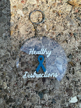 Load image into Gallery viewer, Healthy Distraction- white-blue ribbon
