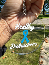 Load image into Gallery viewer, Healthy Distraction- white-blue ribbon
